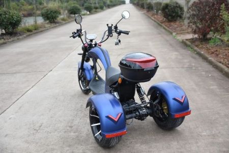 Электроскутер CityCoCo SkyBoard Trike Chopper хаки