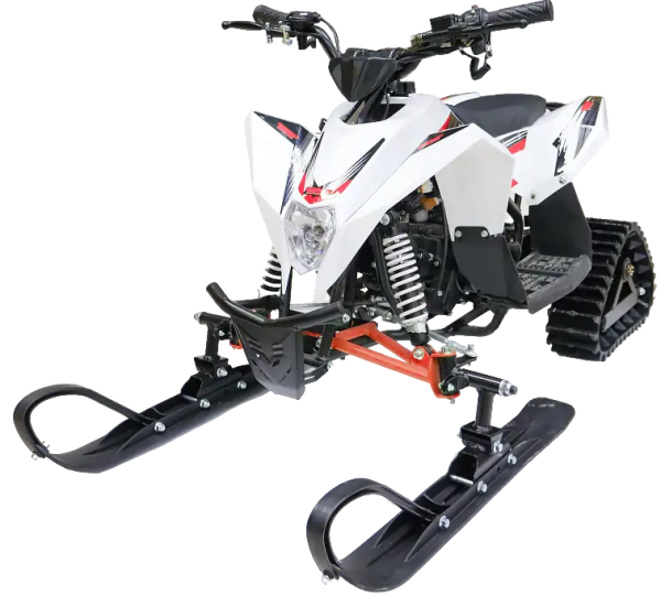 Детский снегоход Gekkon Snow (Снегоцикл) бело-красный