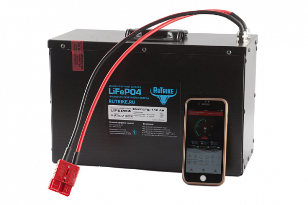 Аккумуляторная батарея LiFePo4 24V112Ah(100A) без дисплея, BMS смарт